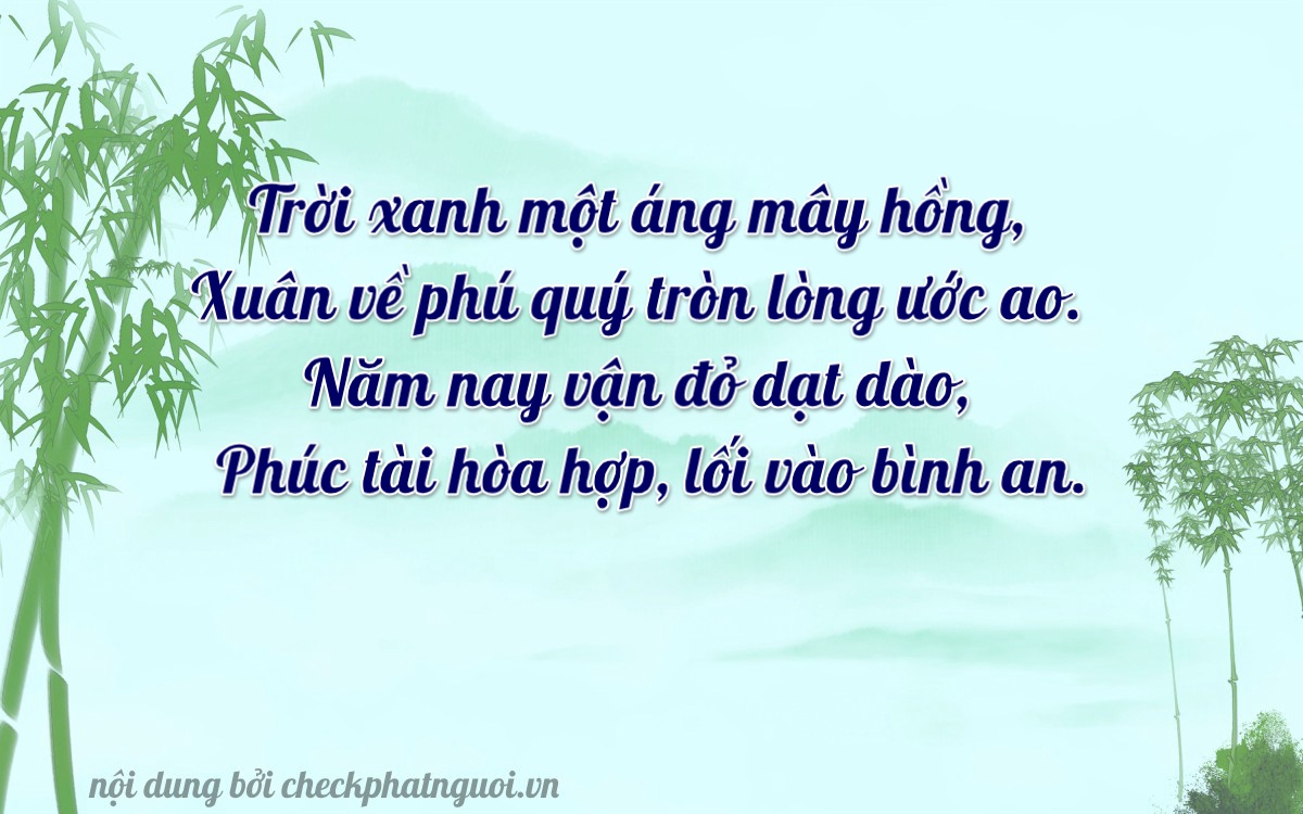 Bài thơ ý nghĩa cho <b>biển số 60AA-50567</b> tại website checkphatnguoi.vn