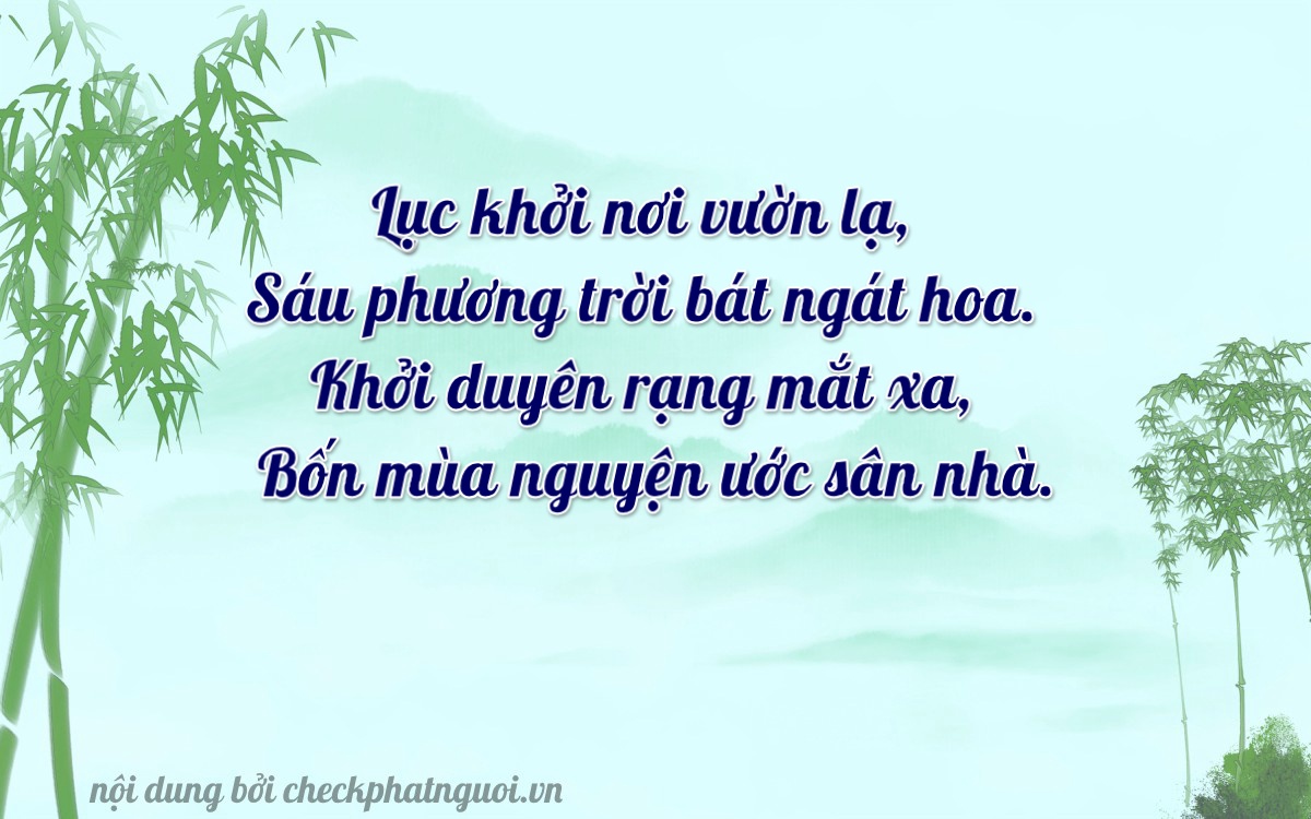 Bài thơ ý nghĩa cho <b>biển số 60AA-60245</b> tại website checkphatnguoi.vn