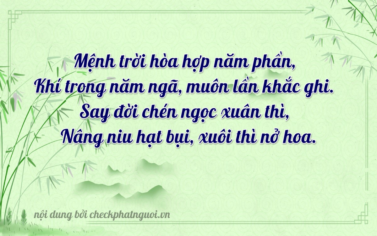 Bài thơ ý nghĩa cho <b>biển số 60AA-68779</b> tại website checkphatnguoi.vn