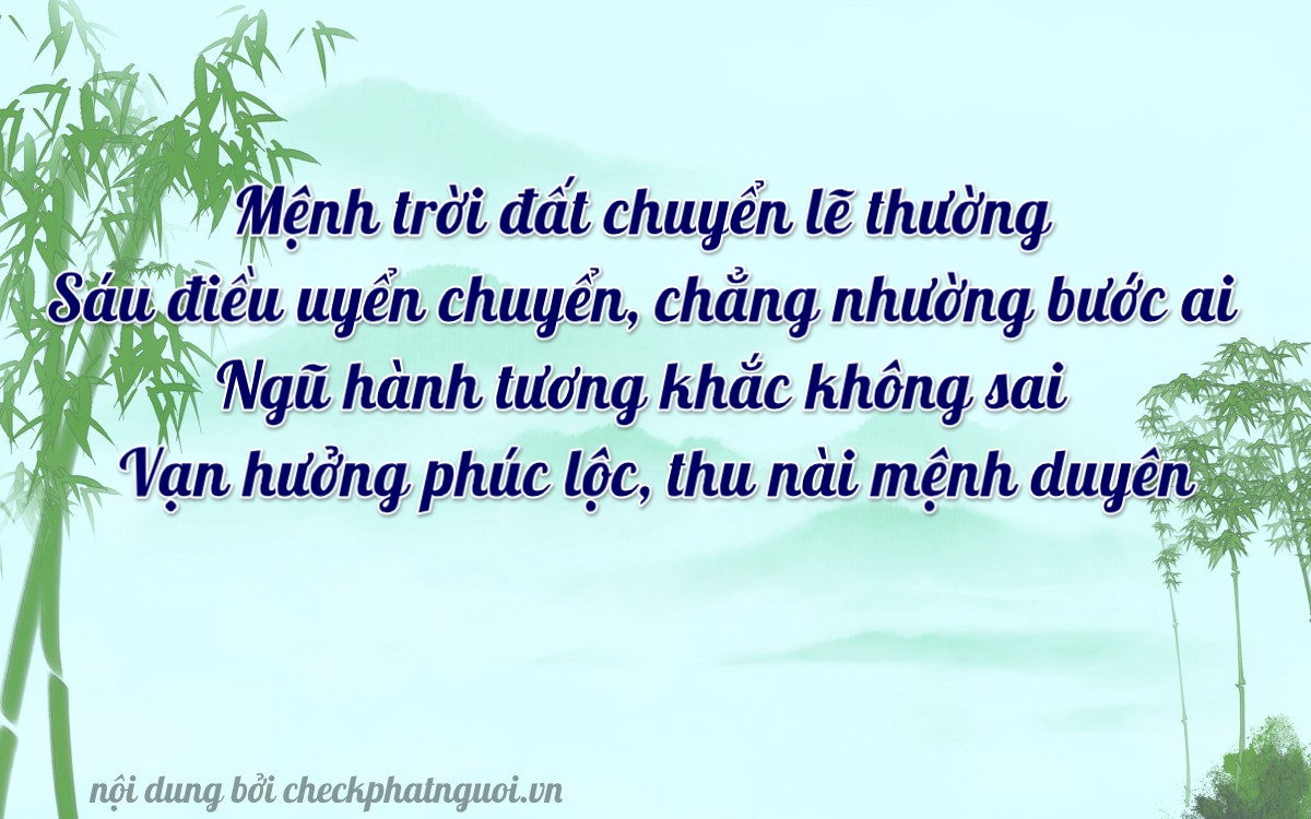 Bài thơ ý nghĩa cho <b>biển số 60AA-69576</b> tại website checkphatnguoi.vn