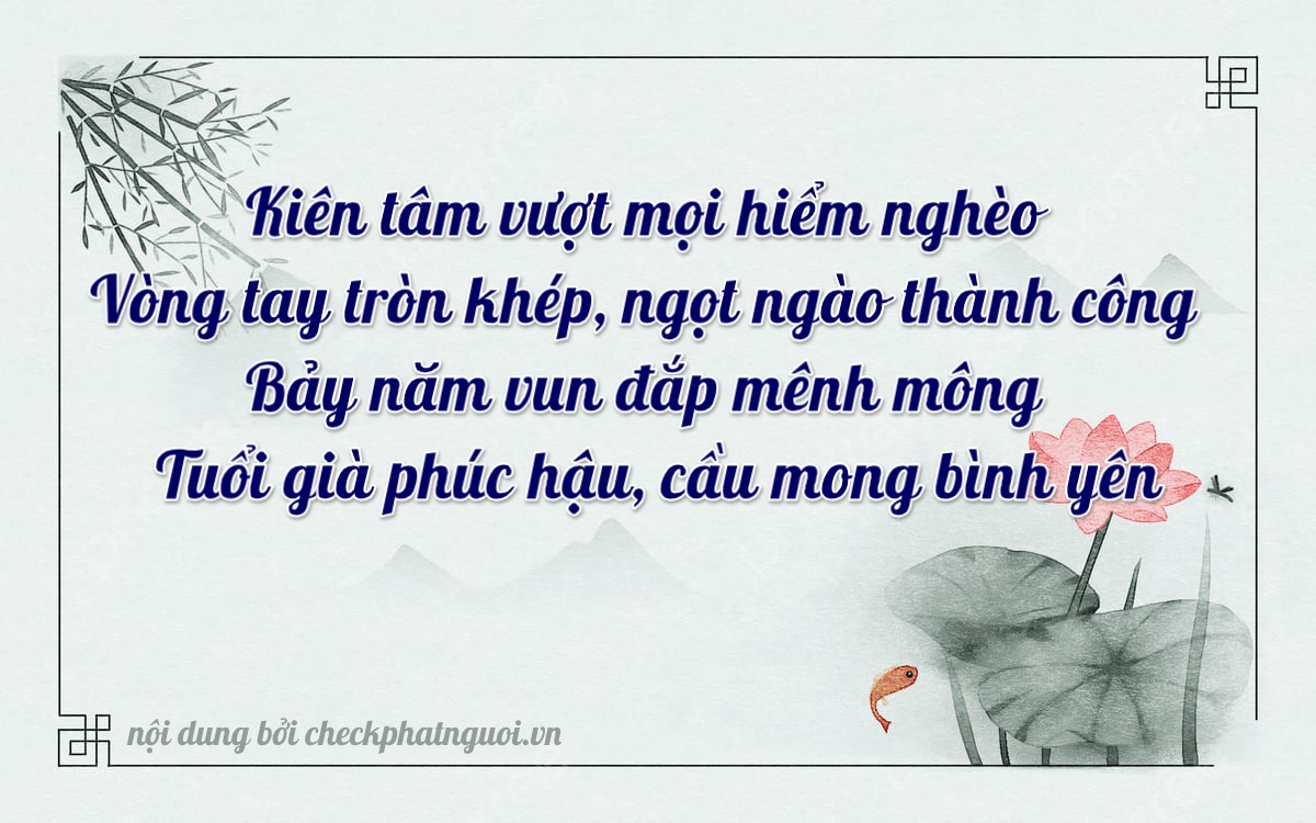 Bài thơ ý nghĩa cho <b>biển số 60AA-77797</b> tại website checkphatnguoi.vn