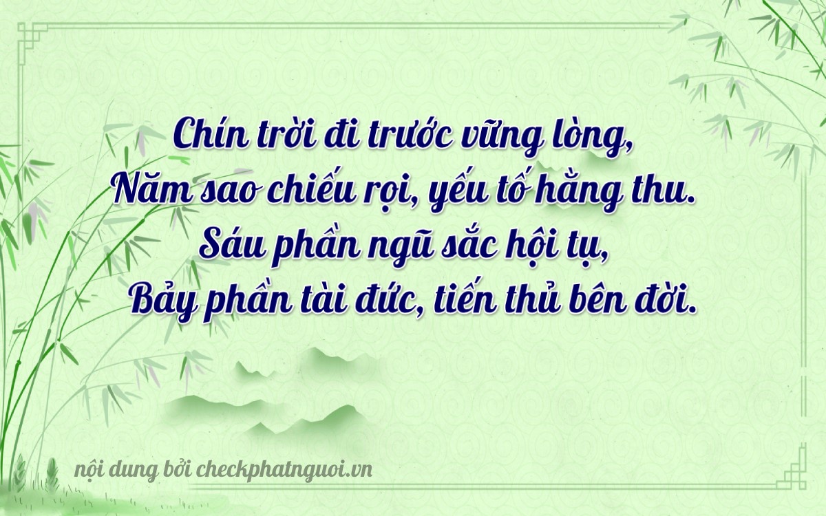 Bài thơ ý nghĩa cho <b>biển số 60AA-95678</b> tại website checkphatnguoi.vn