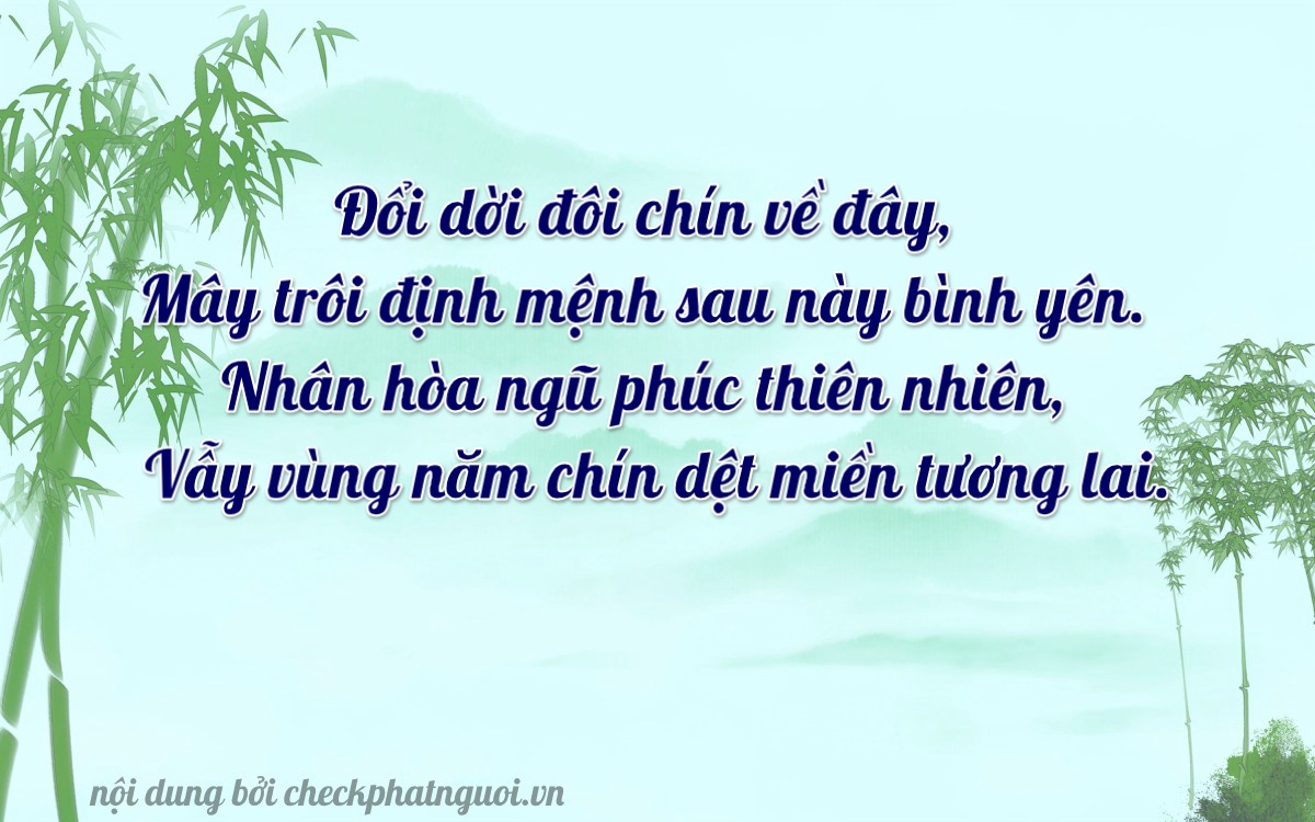 Bài thơ ý nghĩa cho <b>biển số 60AA-99955</b> tại website checkphatnguoi.vn