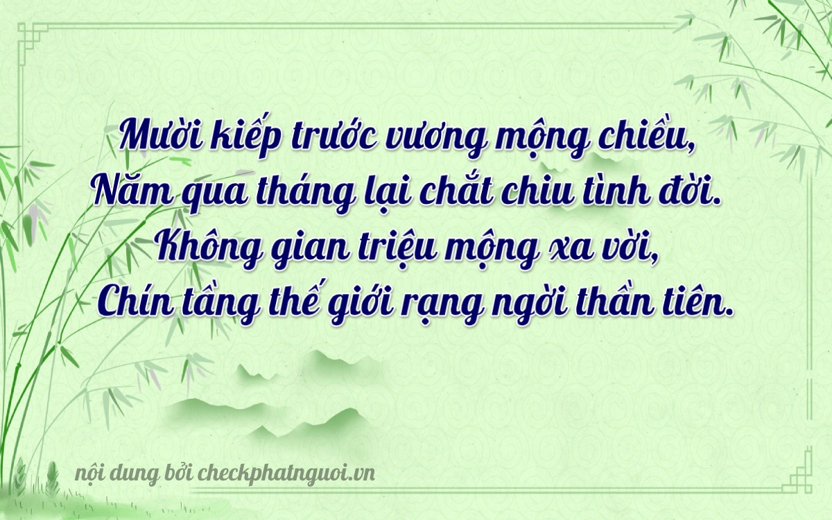 Bài thơ ý nghĩa cho <b>biển số 60AB-15059</b> tại website checkphatnguoi.vn