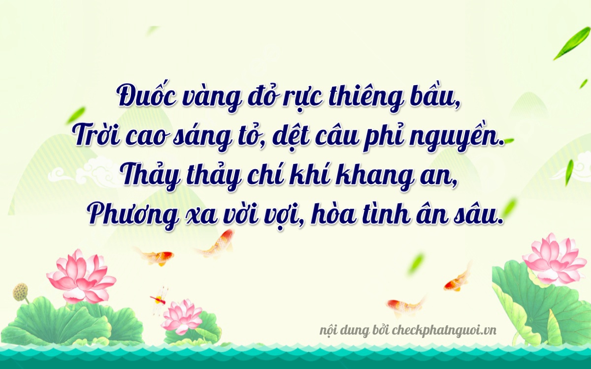 Bài thơ ý nghĩa cho <b>biển số 60AB-17918</b> tại website checkphatnguoi.vn