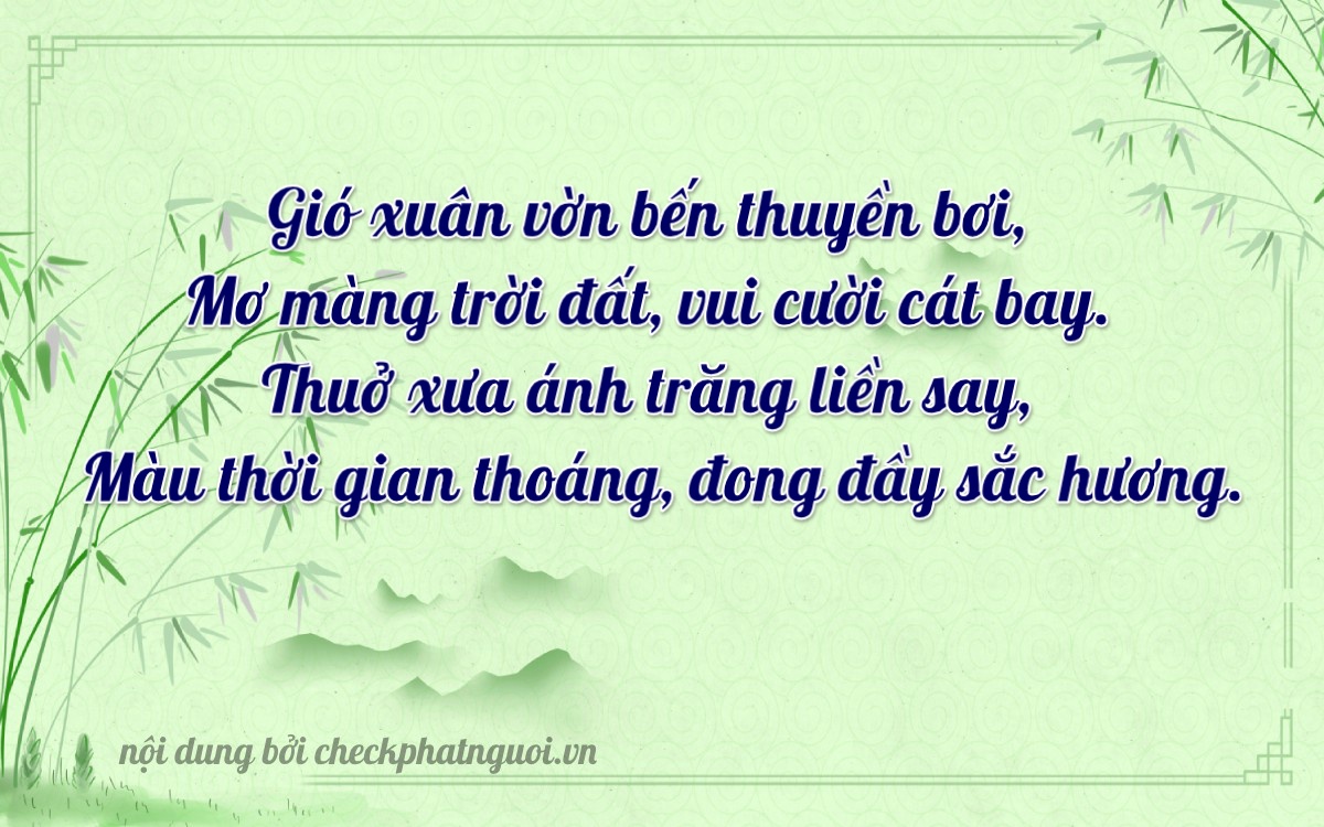 Bài thơ ý nghĩa cho <b>biển số 60AD-03732</b> tại website checkphatnguoi.vn