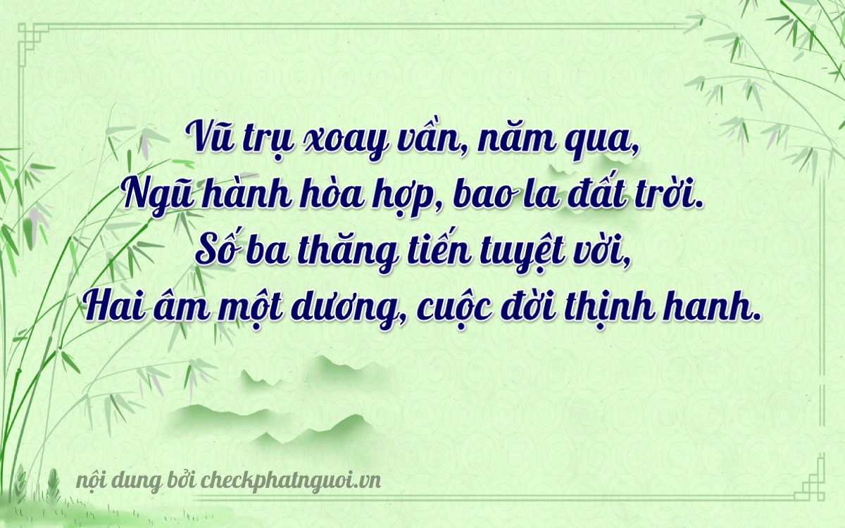 Bài thơ ý nghĩa cho <b>biển số 60AD-15323</b> tại website checkphatnguoi.vn