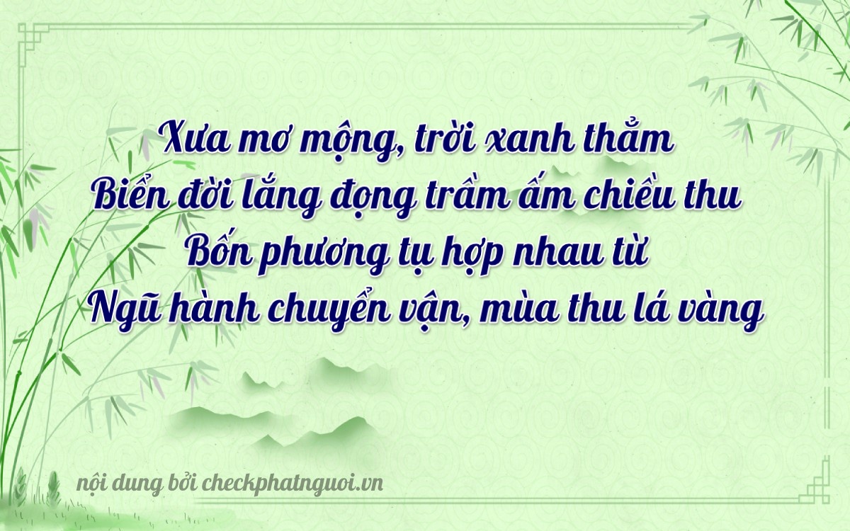 Bài thơ ý nghĩa cho <b>biển số 60AD-16334</b> tại website checkphatnguoi.vn