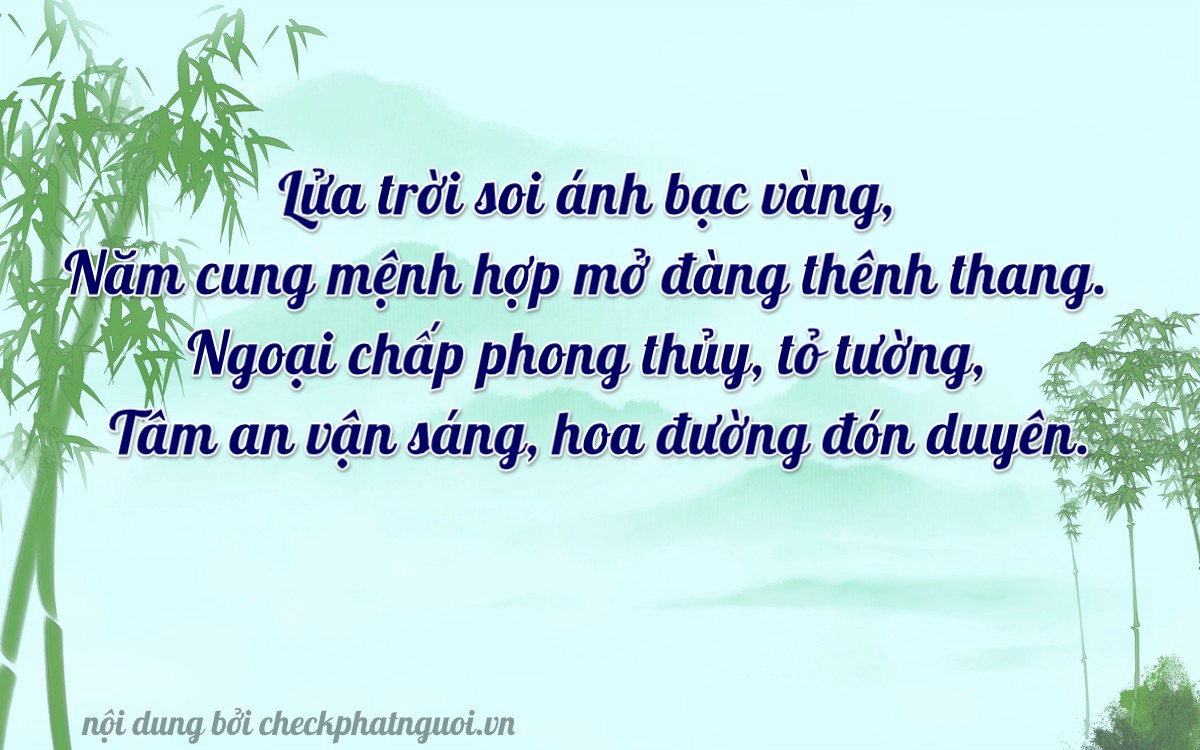 Bài thơ ý nghĩa cho <b>biển số 60AE-15594</b> tại website checkphatnguoi.vn