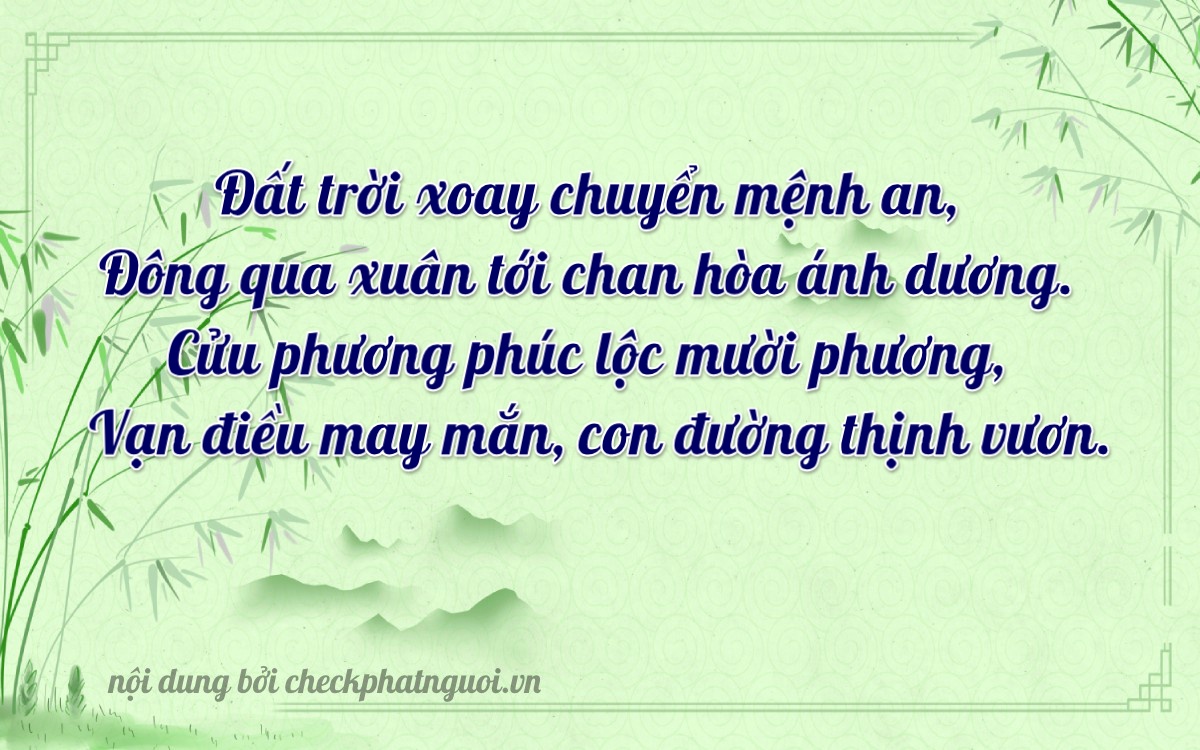 Bài thơ ý nghĩa cho <b>biển số 60AE-19596</b> tại website checkphatnguoi.vn