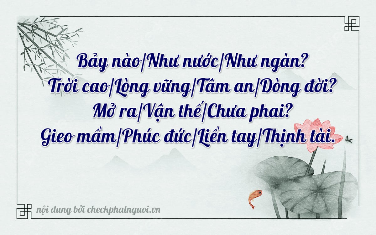 Bài thơ ý nghĩa cho <b>biển số 60AF-07979</b> tại website checkphatnguoi.vn