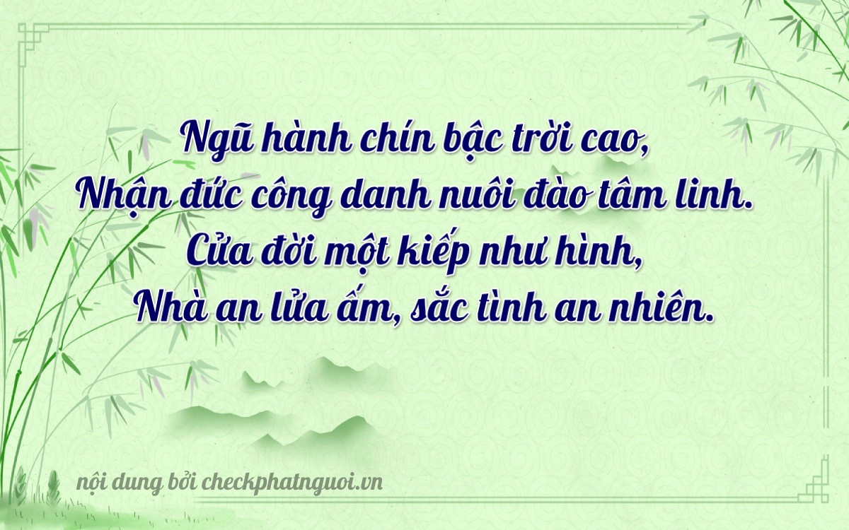 Bài thơ ý nghĩa cho <b>biển số 60AF-15275</b> tại website checkphatnguoi.vn