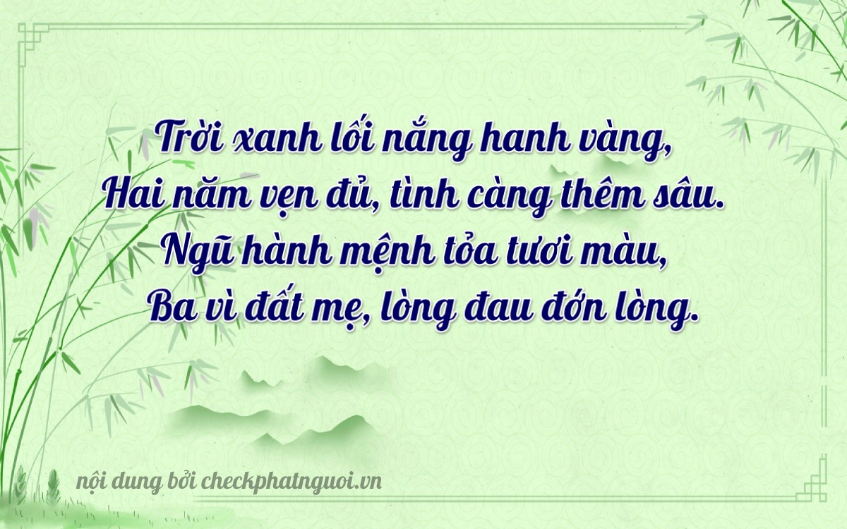 Bài thơ ý nghĩa cho <b>biển số 60AM-22513</b> tại website checkphatnguoi.vn