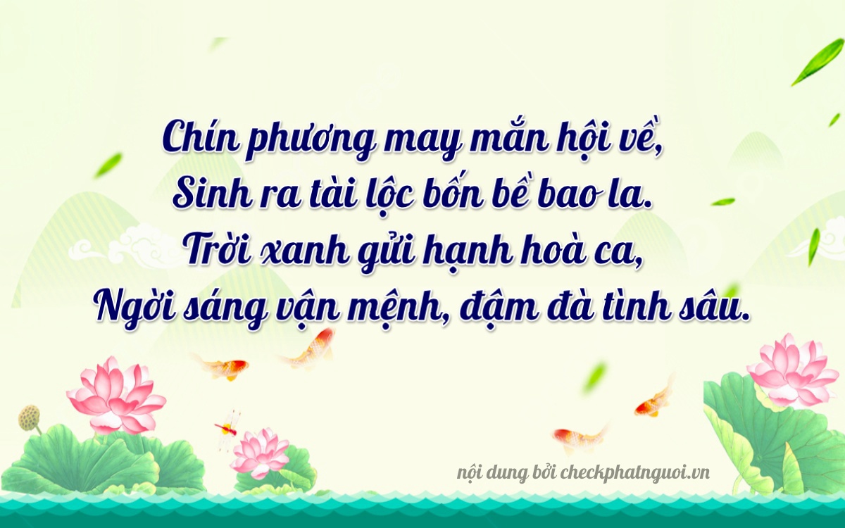 Bài thơ ý nghĩa cho <b>biển số 60B1-93939</b> tại website checkphatnguoi.vn