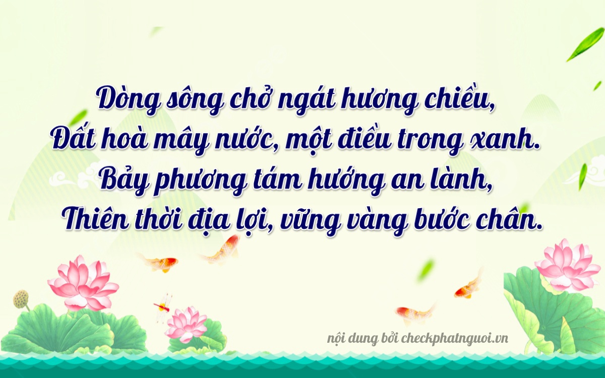 Bài thơ ý nghĩa cho <b>biển số 60B1-98953</b> tại website checkphatnguoi.vn