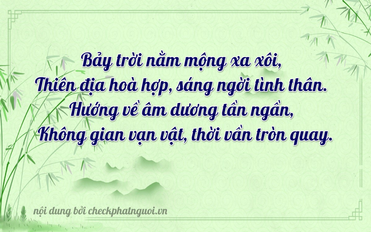 Bài thơ ý nghĩa cho <b>biển số 60B2-70470</b> tại website checkphatnguoi.vn