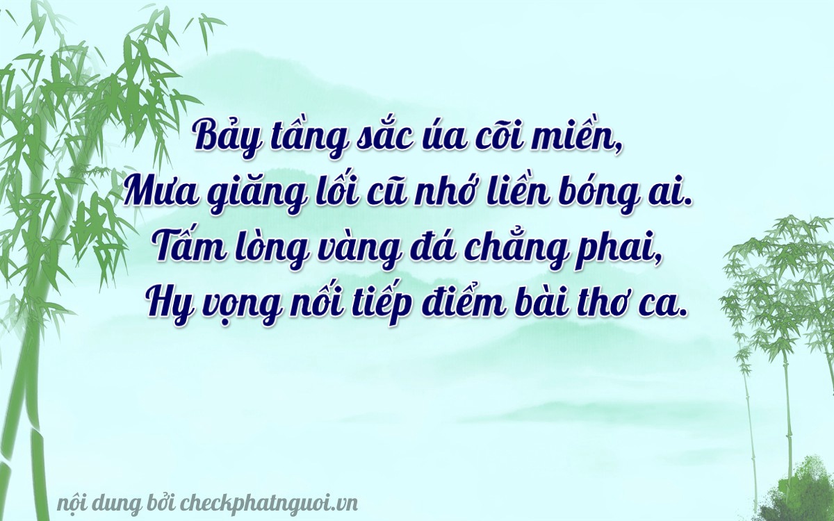 Bài thơ ý nghĩa cho <b>biển số 60B2-76172</b> tại website checkphatnguoi.vn