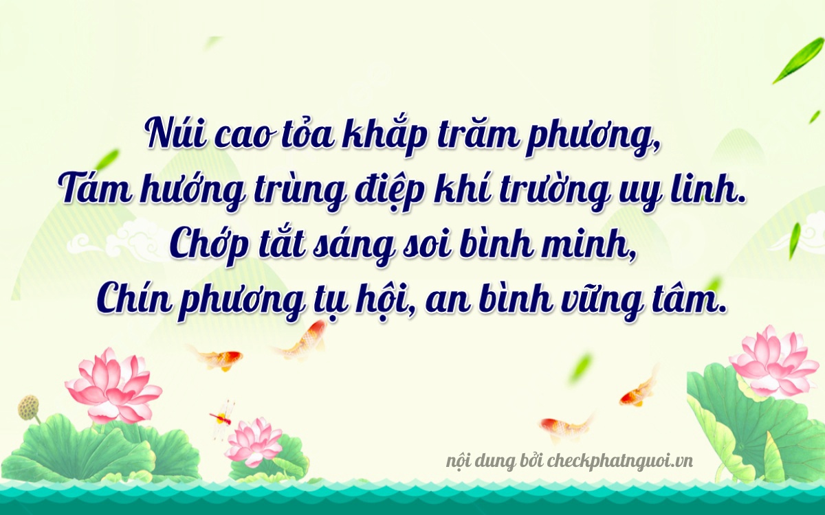 Bài thơ ý nghĩa cho <b>biển số 60B2-84299</b> tại website checkphatnguoi.vn