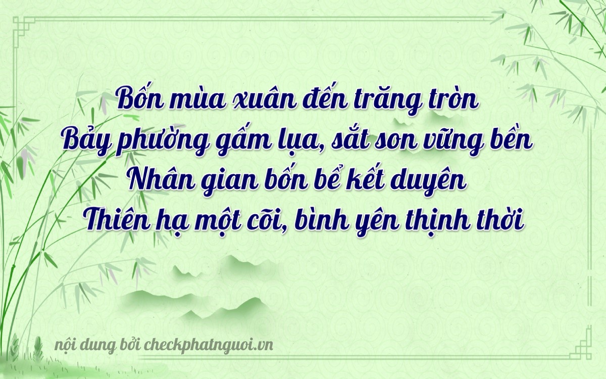 Bài thơ ý nghĩa cho <b>biển số 60B3-74304</b> tại website checkphatnguoi.vn