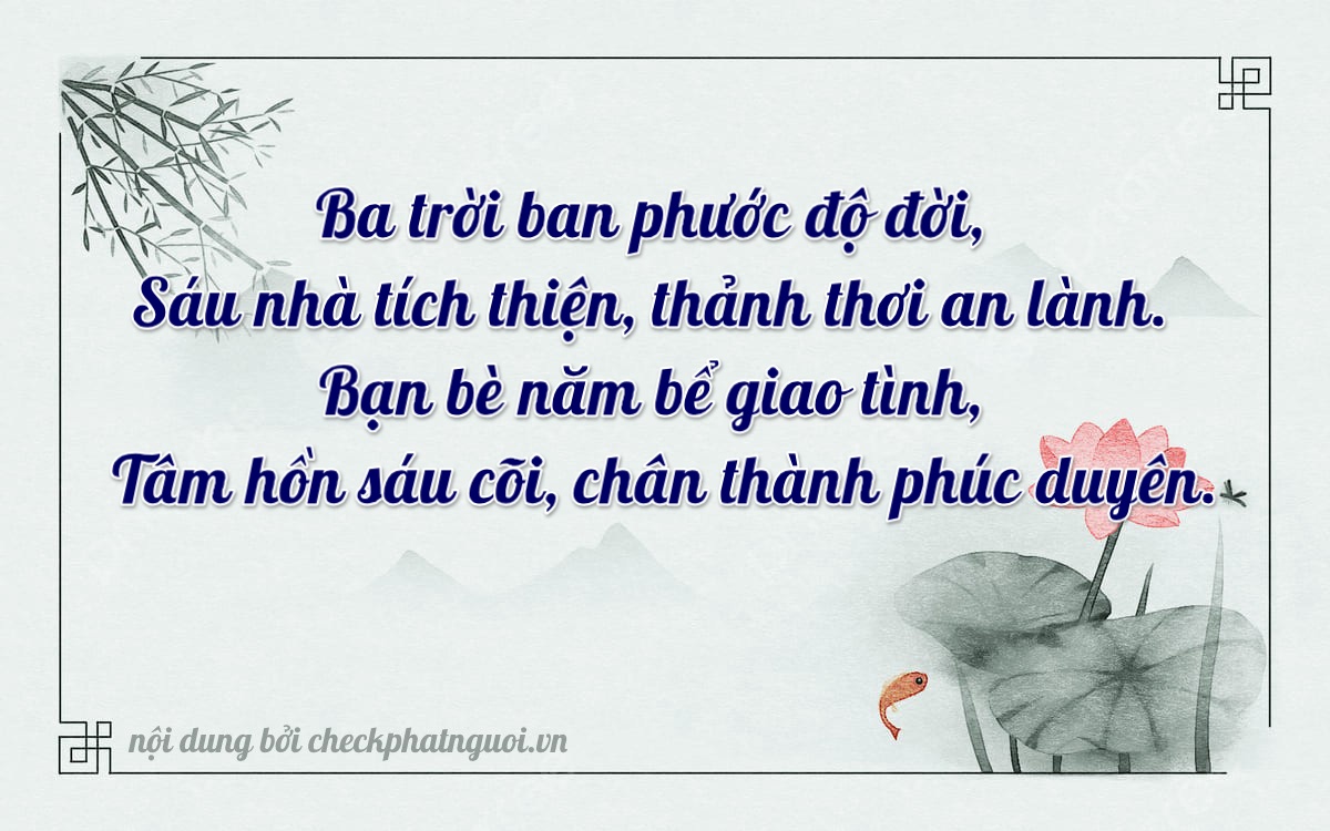 Bài thơ ý nghĩa cho <b>biển số 60B4-36586</b> tại website checkphatnguoi.vn