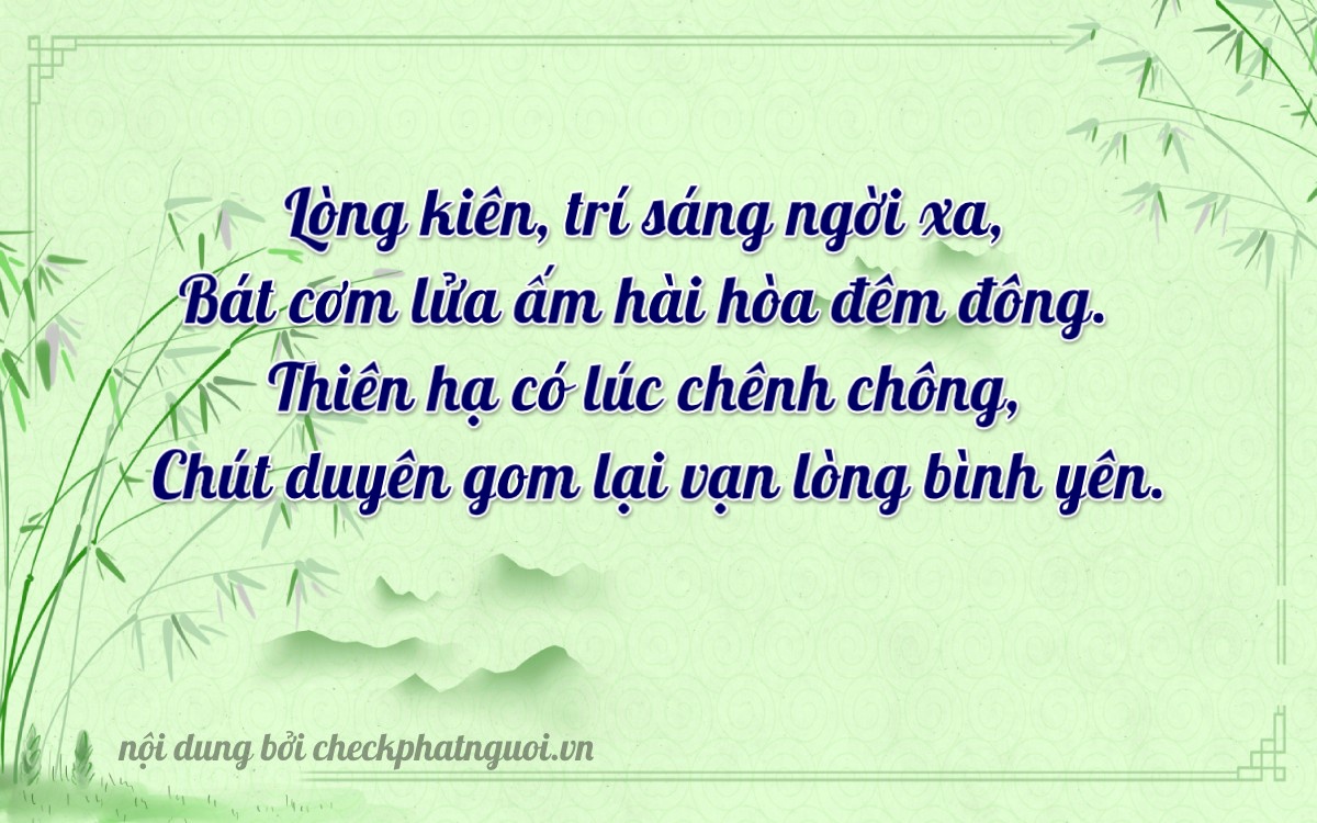 Bài thơ ý nghĩa cho <b>biển số 60B4-82102</b> tại website checkphatnguoi.vn