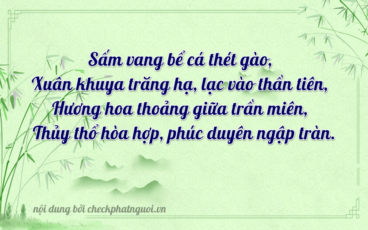 Bài thơ ý nghĩa cho <b>biển số 60B6-38178</b> tại website checkphatnguoi.vn
