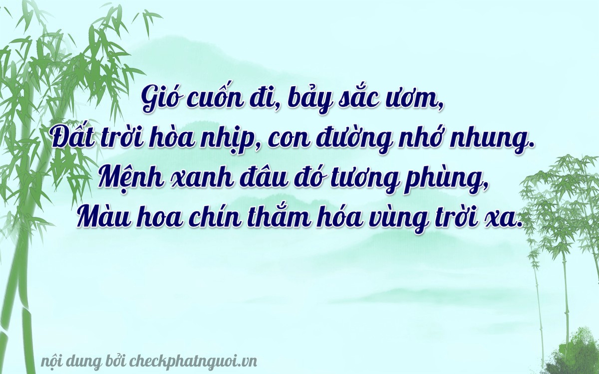 Bài thơ ý nghĩa cho <b>biển số 60B6-87169</b> tại website checkphatnguoi.vn