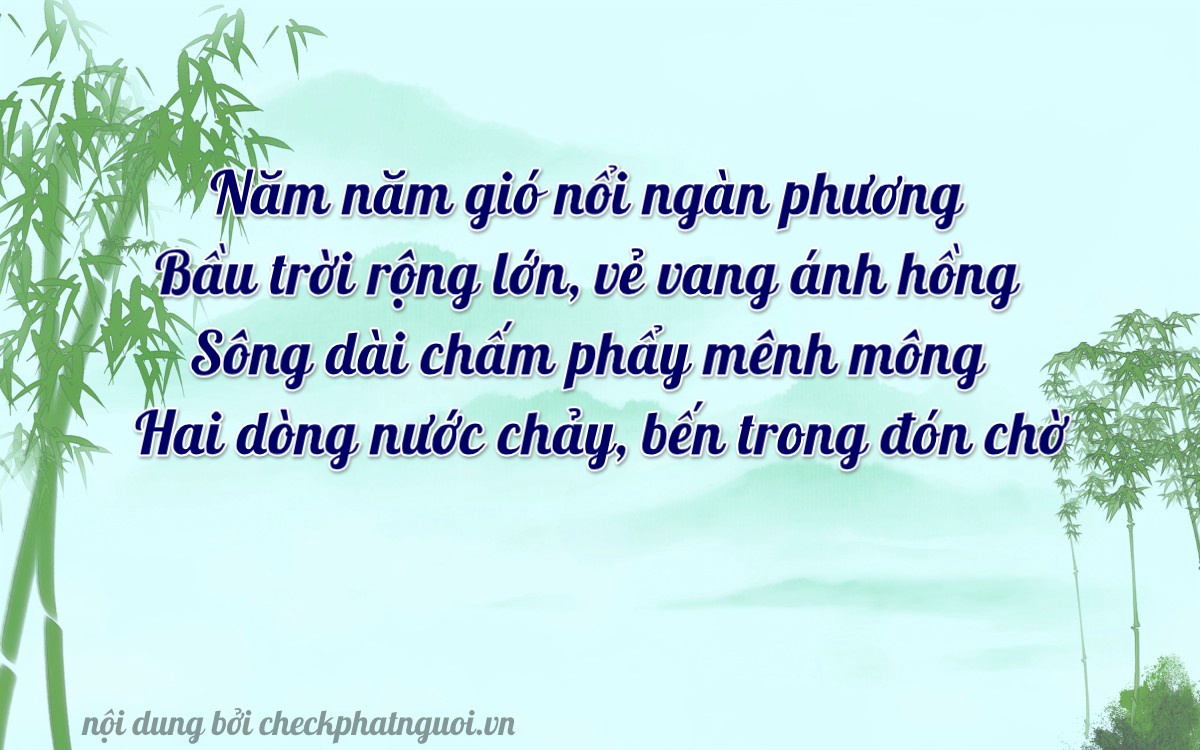 Bài thơ ý nghĩa cho <b>biển số 60B7-55092</b> tại website checkphatnguoi.vn