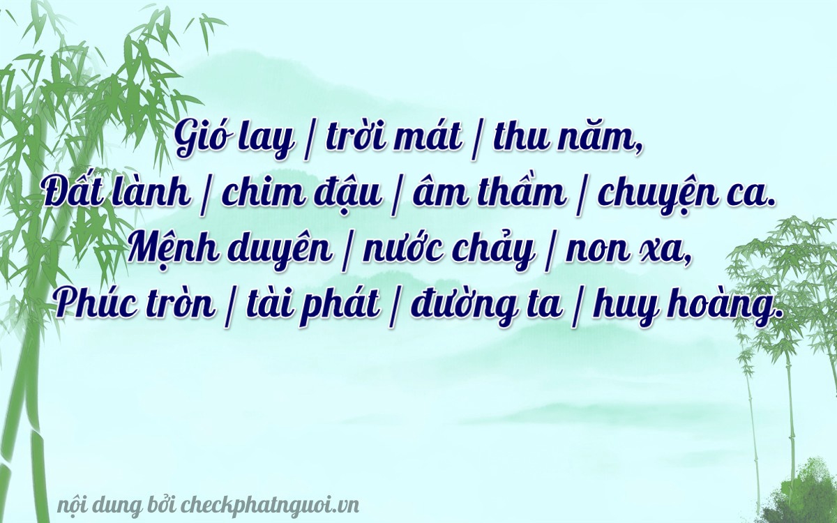 Bài thơ ý nghĩa cho <b>biển số 60B7-69015</b> tại website checkphatnguoi.vn