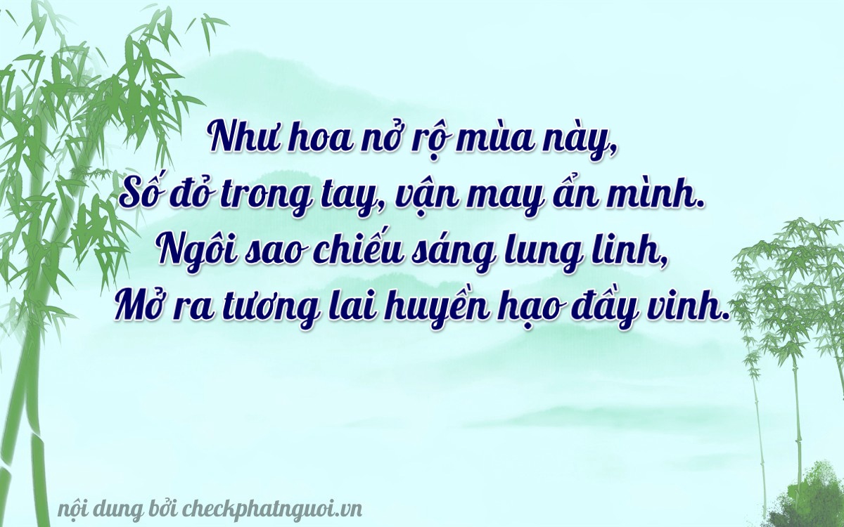 Bài thơ ý nghĩa cho <b>biển số 60B7-80945</b> tại website checkphatnguoi.vn