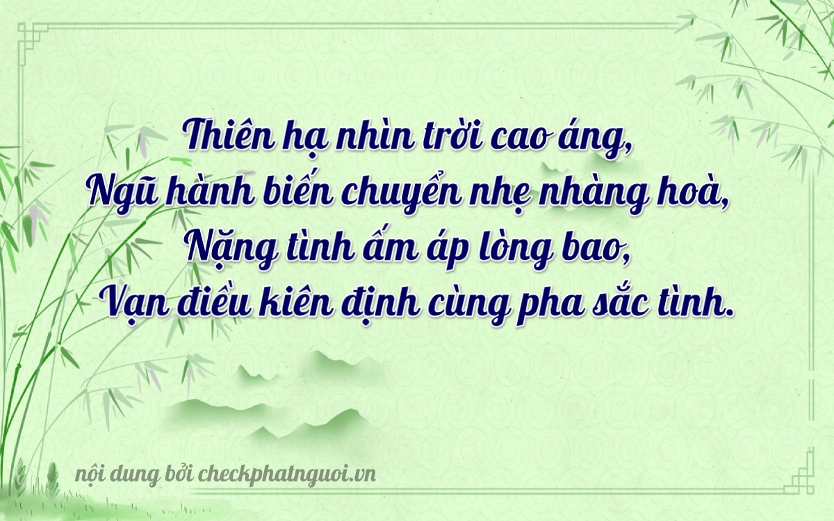 Bài thơ ý nghĩa cho <b>biển số 60B8-23968</b> tại website checkphatnguoi.vn