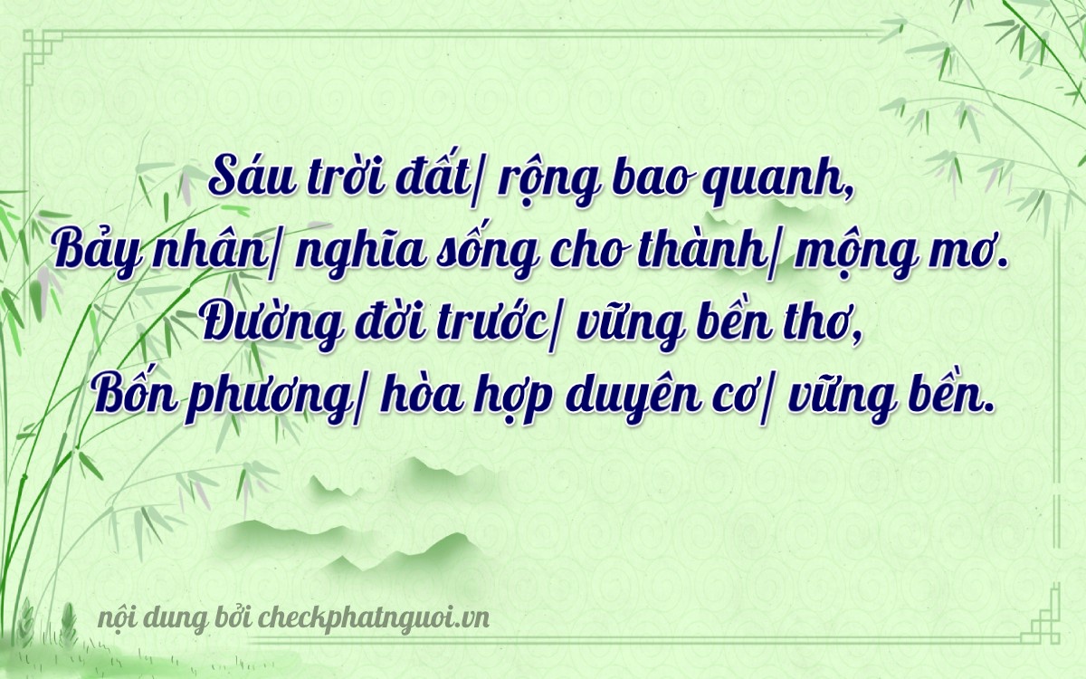 Bài thơ ý nghĩa cho <b>biển số 60B8-56744</b> tại website checkphatnguoi.vn