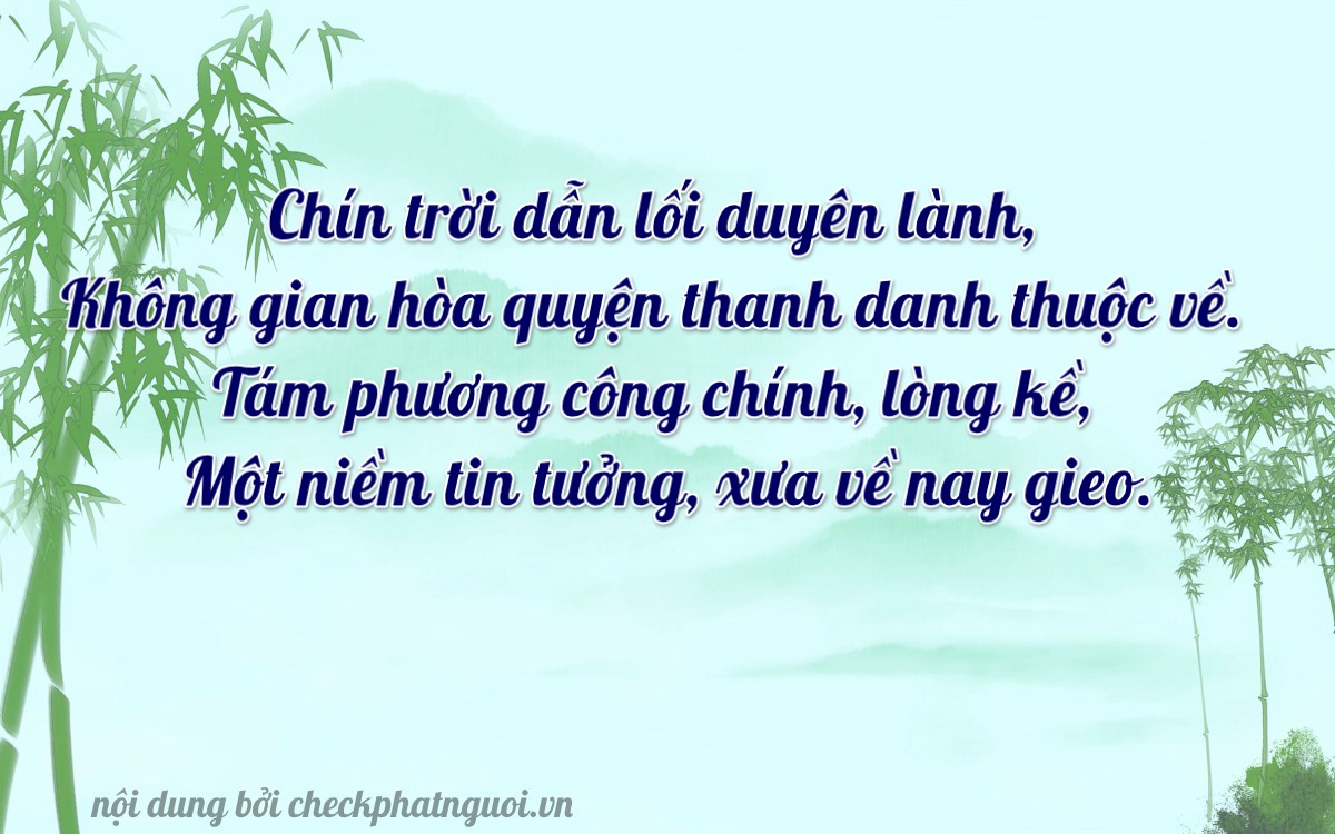 Bài thơ ý nghĩa cho <b>biển số 60B-90810</b> tại website checkphatnguoi.vn
