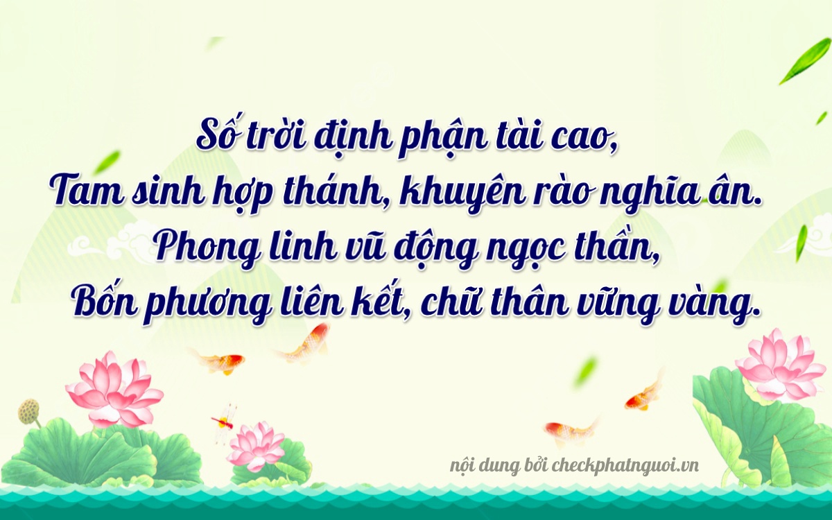 Bài thơ ý nghĩa cho <b>biển số 60B9-18543</b> tại website checkphatnguoi.vn