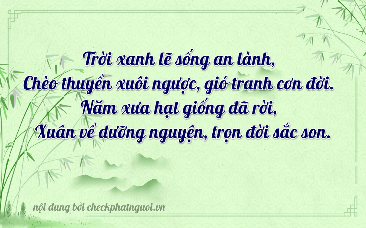 Bài thơ ý nghĩa cho <b>biển số 60B9-26209</b> tại website checkphatnguoi.vn