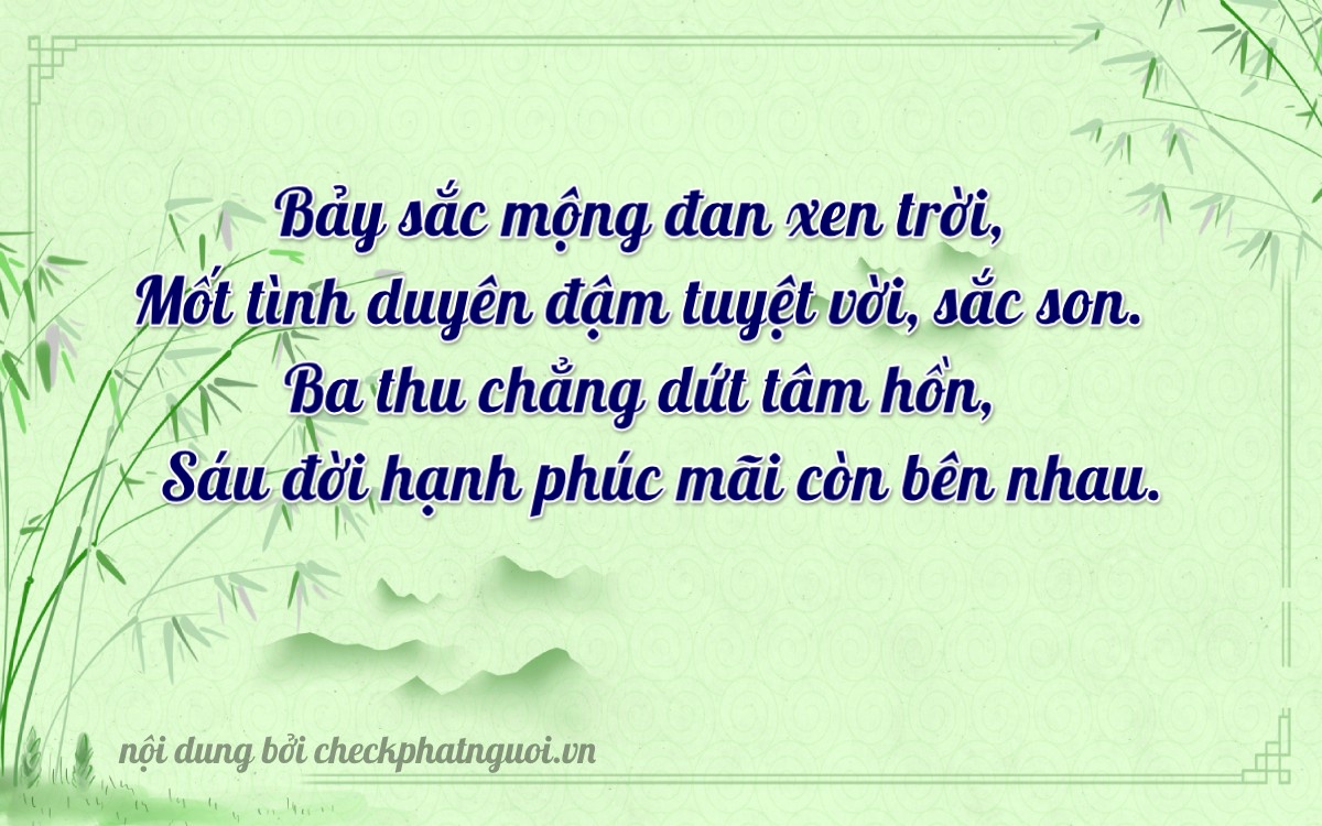 Bài thơ ý nghĩa cho <b>biển số 60B9-71363</b> tại website checkphatnguoi.vn