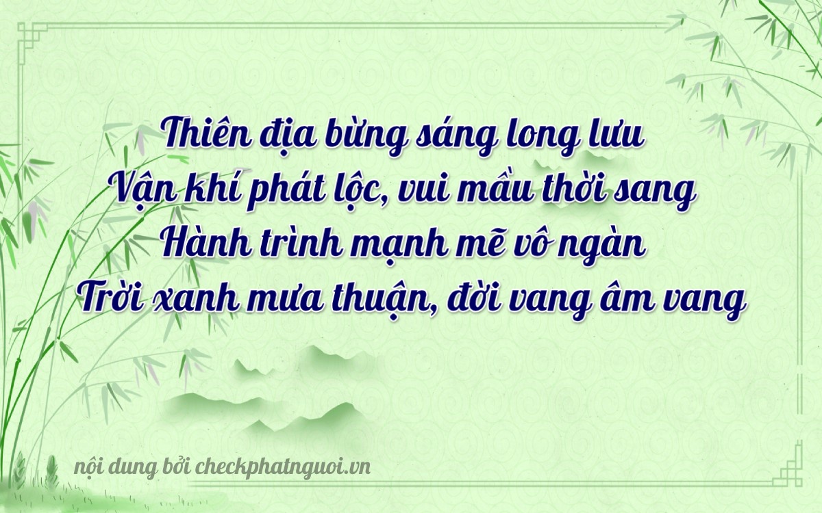 Bài thơ ý nghĩa cho <b>biển số 60C-00873</b> tại website checkphatnguoi.vn