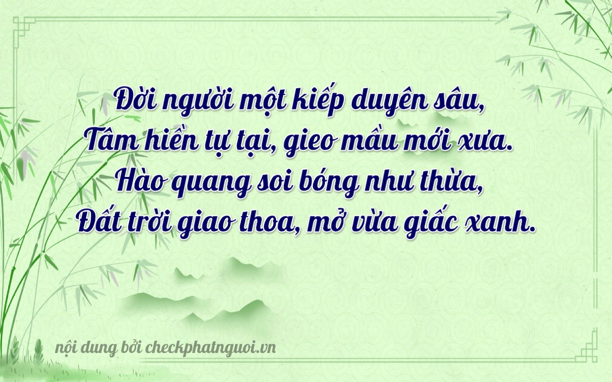 Bài thơ ý nghĩa cho <b>biển số 60C1-02004</b> tại website checkphatnguoi.vn
