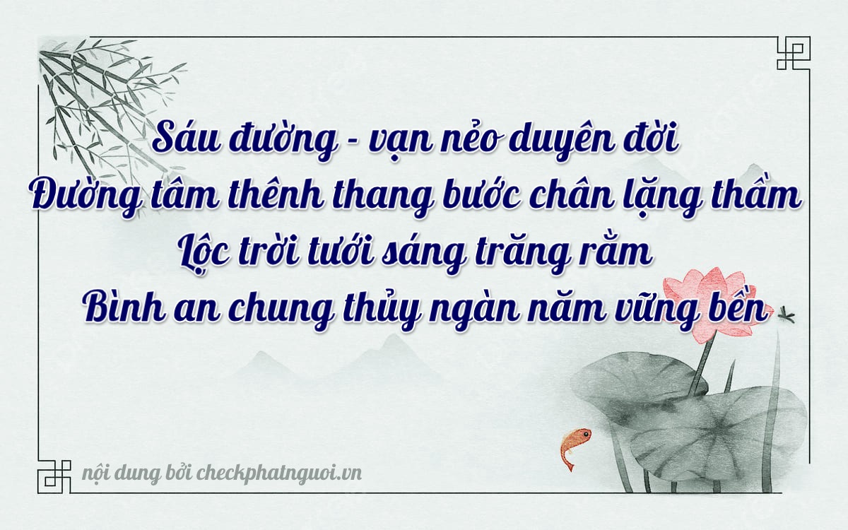 Bài thơ ý nghĩa cho <b>biển số 60C1-66666</b> tại website checkphatnguoi.vn