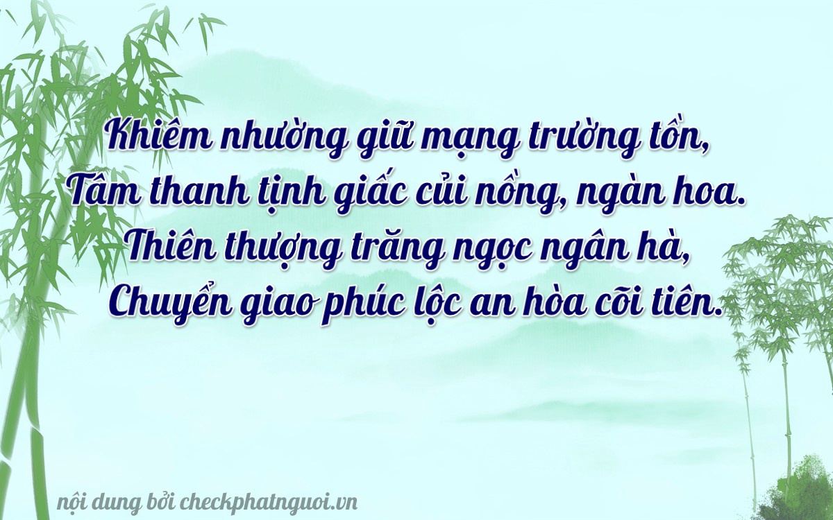 Bài thơ ý nghĩa cho <b>biển số 60C2-22287</b> tại website checkphatnguoi.vn