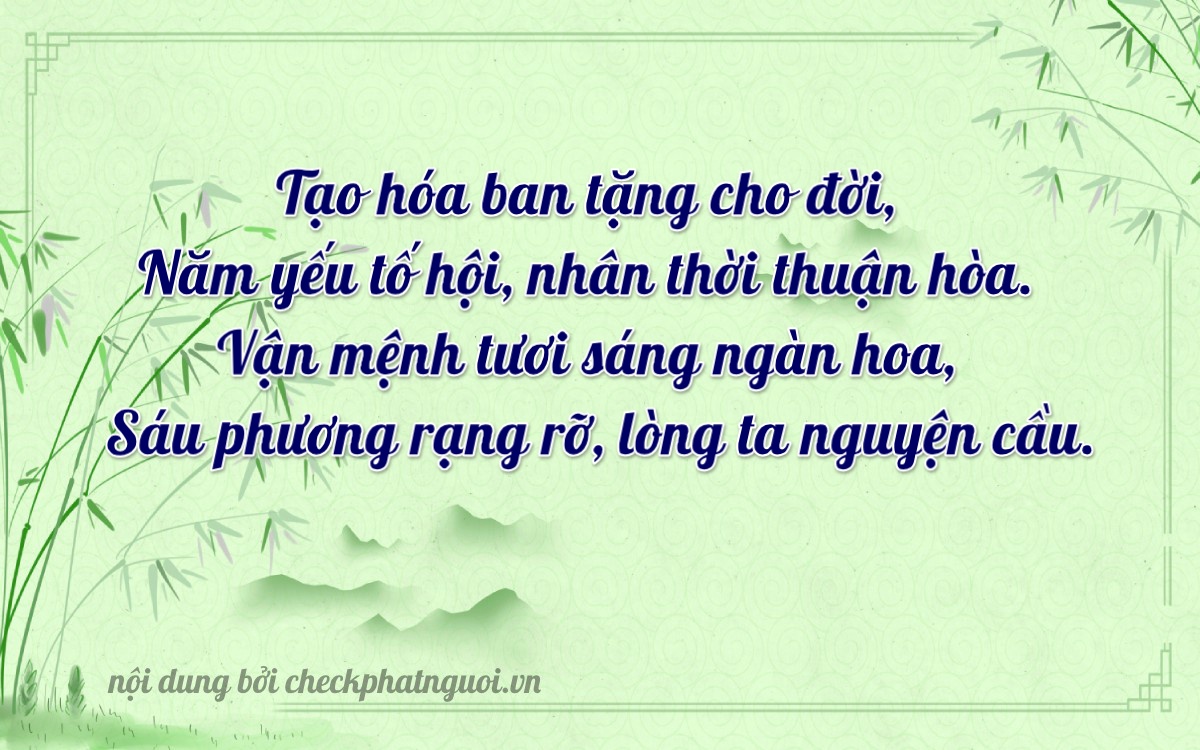 Bài thơ ý nghĩa cho <b>biển số 60C2-54026</b> tại website checkphatnguoi.vn