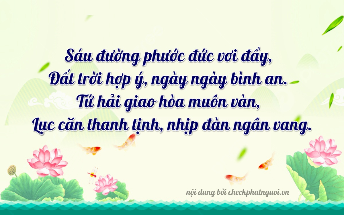 Bài thơ ý nghĩa cho <b>biển số 60C2-56476</b> tại website checkphatnguoi.vn