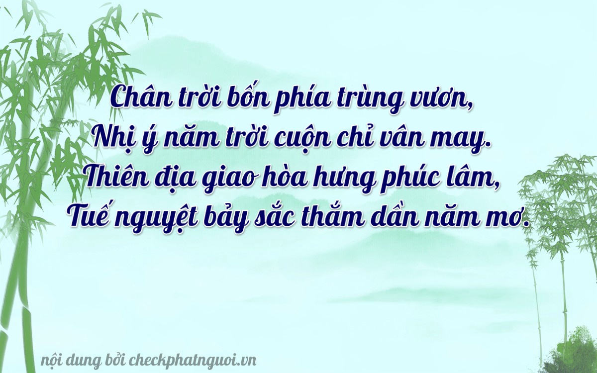 Bài thơ ý nghĩa cho <b>biển số 60C-46247</b> tại website checkphatnguoi.vn