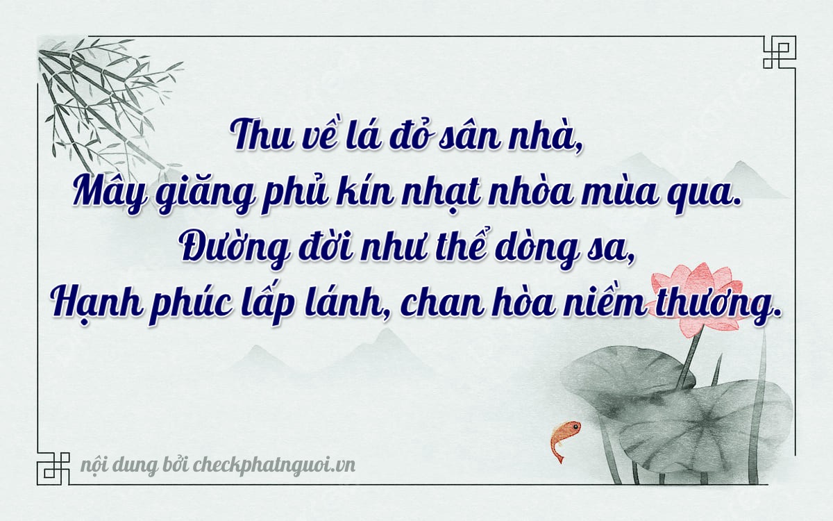 Bài thơ ý nghĩa cho <b>biển số 60C-61798</b> tại website checkphatnguoi.vn