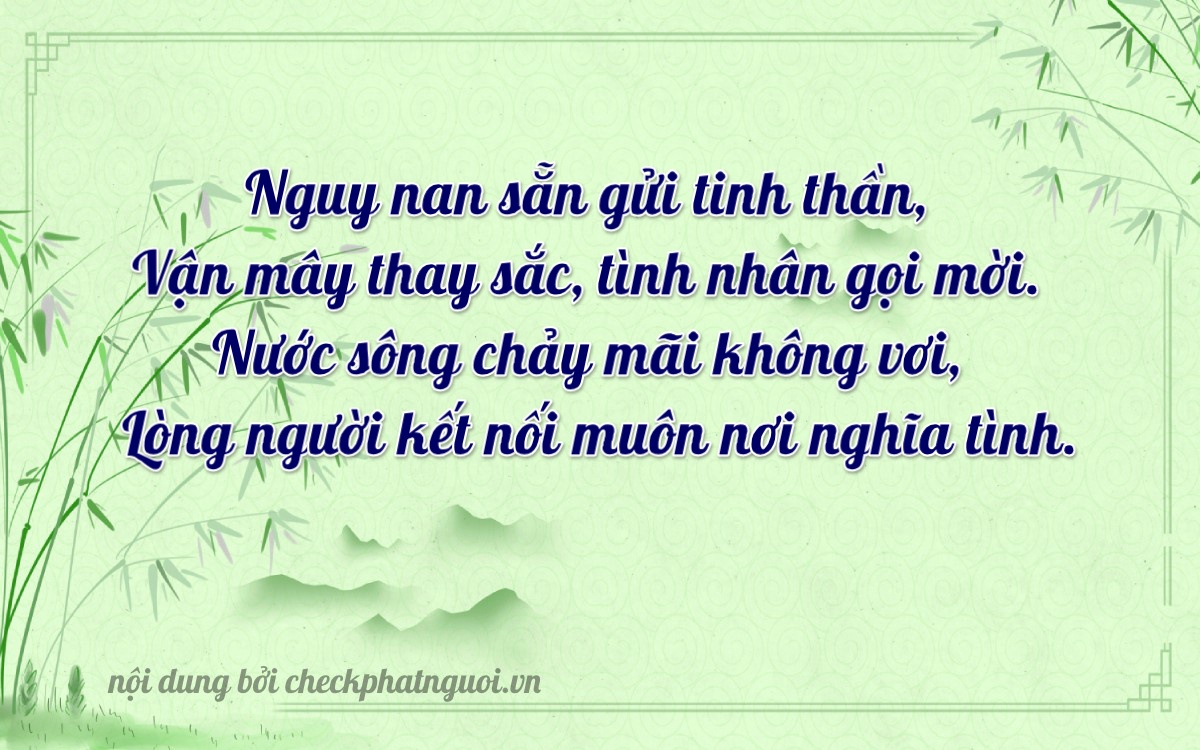 Bài thơ ý nghĩa cho <b>biển số 60C-62640</b> tại website checkphatnguoi.vn