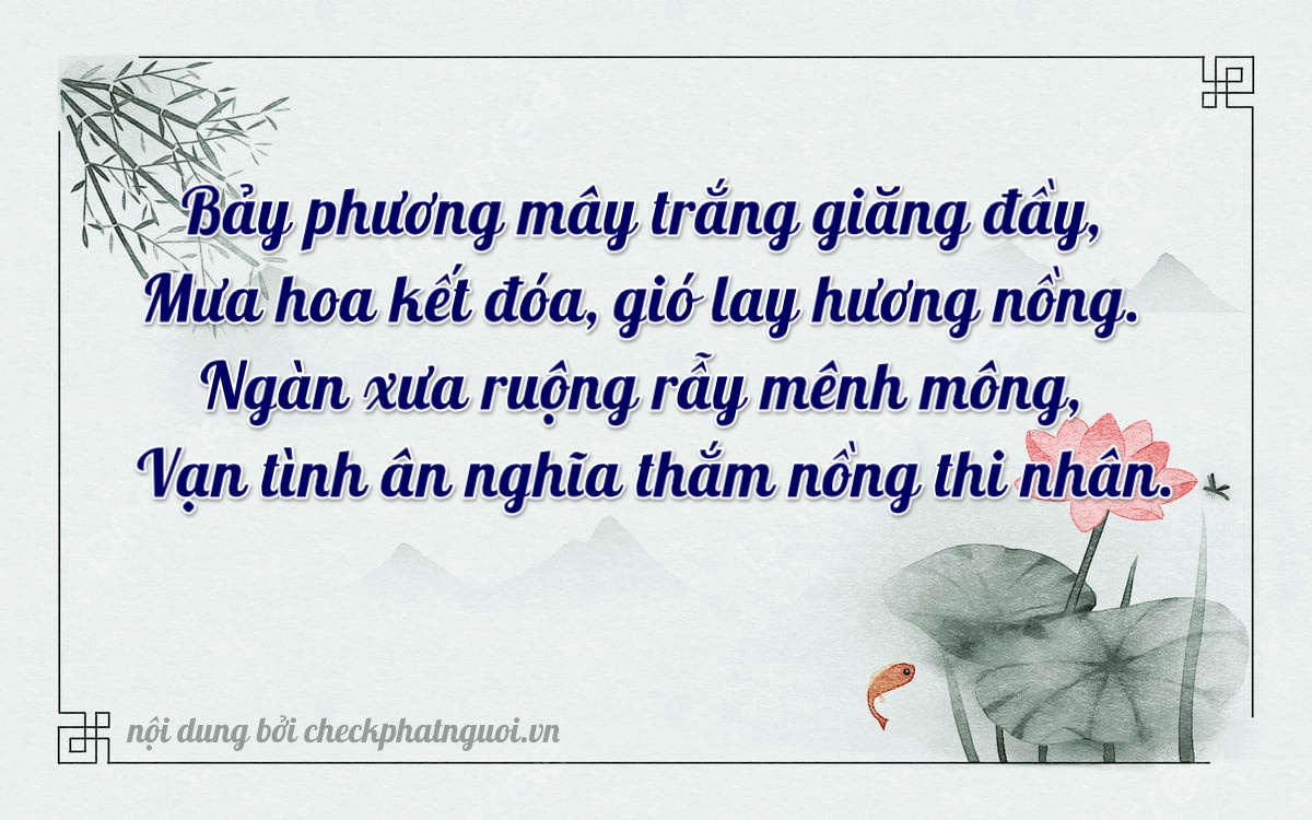 Bài thơ ý nghĩa cho <b>biển số 60C-74100</b> tại website checkphatnguoi.vn