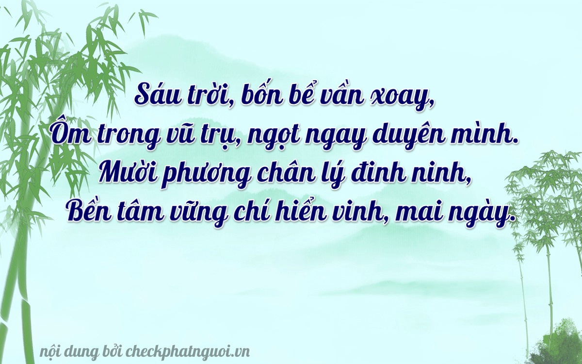 Bài thơ ý nghĩa cho <b>biển số 60E-01614</b> tại website checkphatnguoi.vn