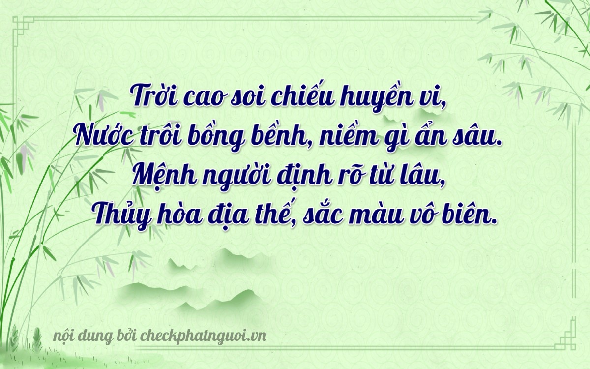 Bài thơ ý nghĩa cho <b>biển số 60F1-02334</b> tại website checkphatnguoi.vn