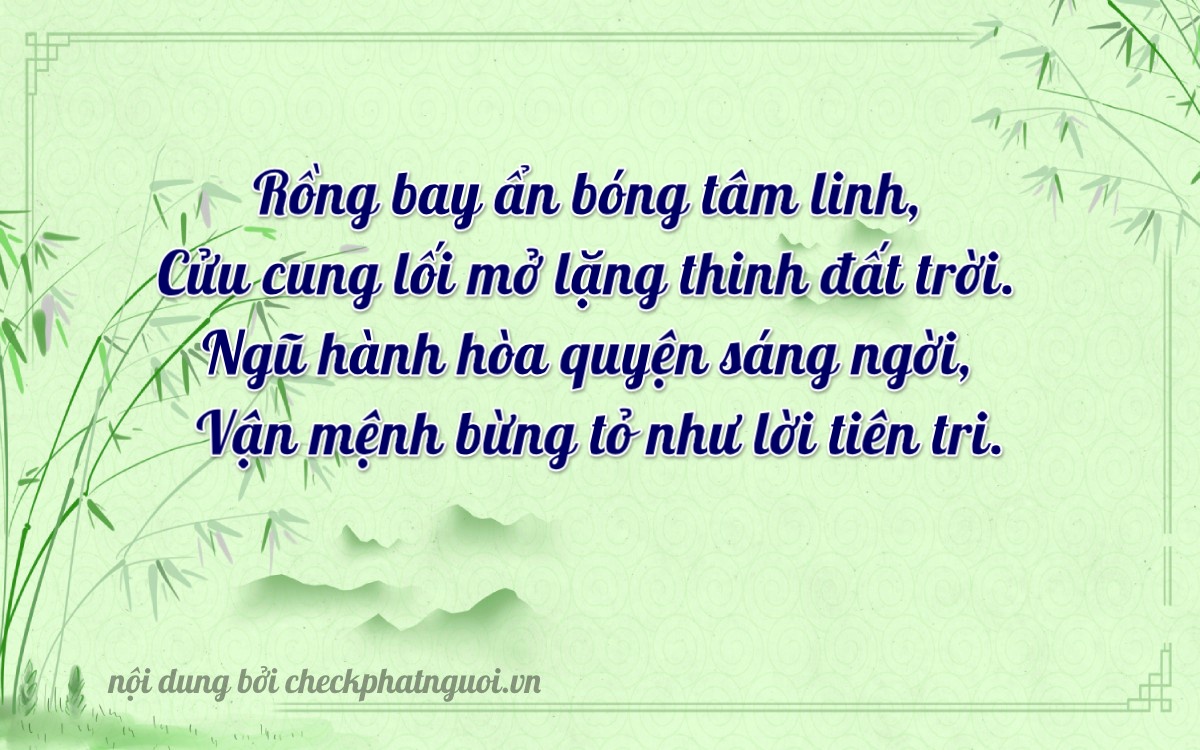 Bài thơ ý nghĩa cho <b>biển số 60F1-18999</b> tại website checkphatnguoi.vn