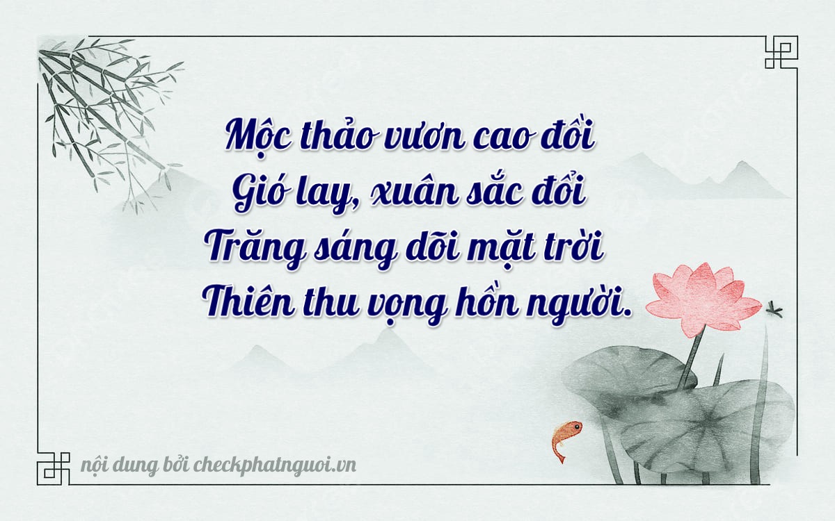 Bài thơ ý nghĩa cho <b>biển số 60F1-89560</b> tại website checkphatnguoi.vn